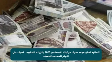 المالية تعلن موعد صرف مرتبات أغسطس 2025 بالزيادة المقررة.. تعرف على الأيام المحددة للصرف